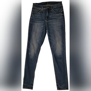 Express Women's Blue Skinny Jeans Size 4, Distressed